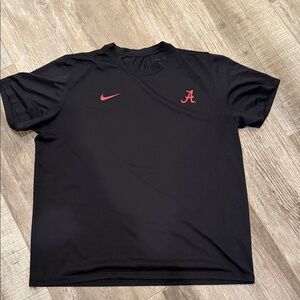 ALABAMA Nike Black Men's Tee Shirt with Alabama & Nike Logo Size XXL